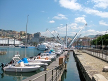 Harbor in Genoa Italy