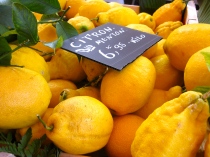 Lemons in the Nice Flower Market